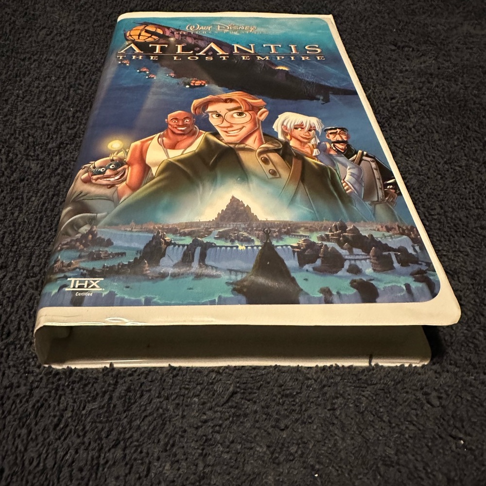 Disney Atlantis The Lost Empire VHS with Blue and White Cover